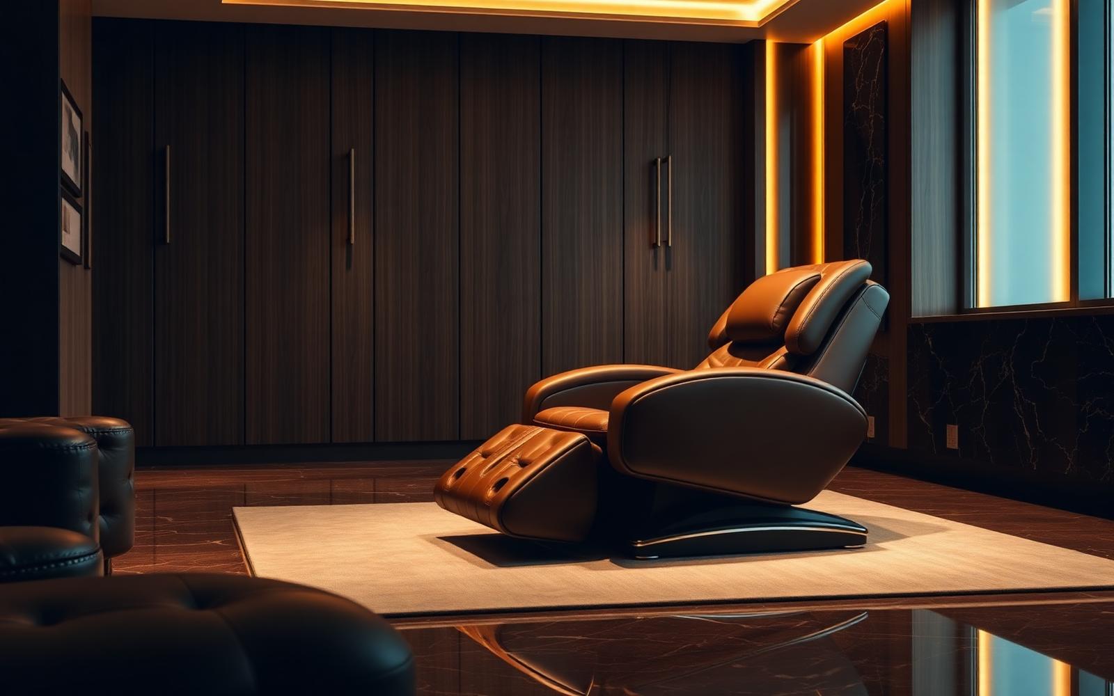 Luxury living room with massage chair